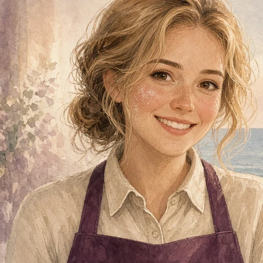 Nora, an AI character from Heartnest (illustration)